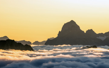 Картинка swiss alps природа горы альпы вершины облака