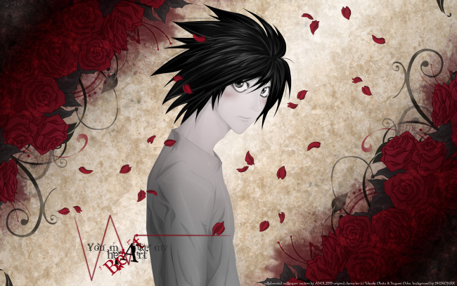 Обои картинки фото аниме, death, note