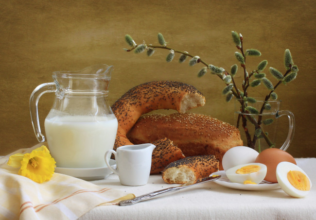 Обои картинки фото еда, натюрморт, молоко