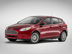 Картинка автомобили ford focus 2014 electric красный