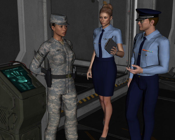 Обои картинки фото 3д графика, fantasy , фантазия, мужчина, девушки