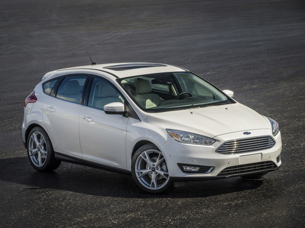 Обои картинки фото автомобили, ford, светлый, focus, 2014г, us-spec