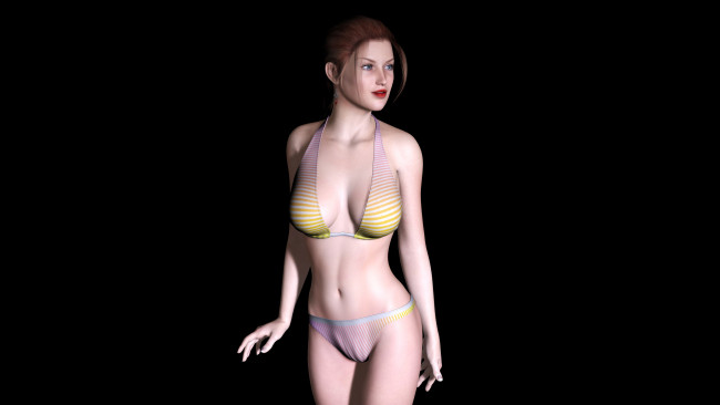 Обои картинки фото 3д графика, people , люди, девушка, взгляд