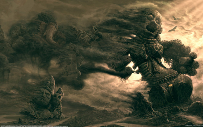 Обои картинки фото yang xueguo, фэнтези, нежить, yang, xueguo