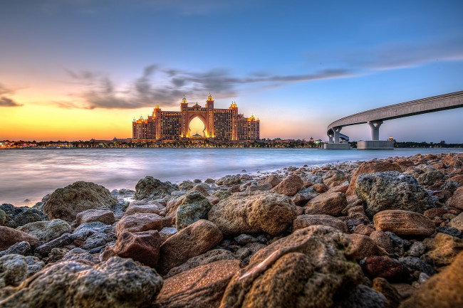 Обои картинки фото lost atlantis, города, дубаи , оаэ, отель, побережье, море