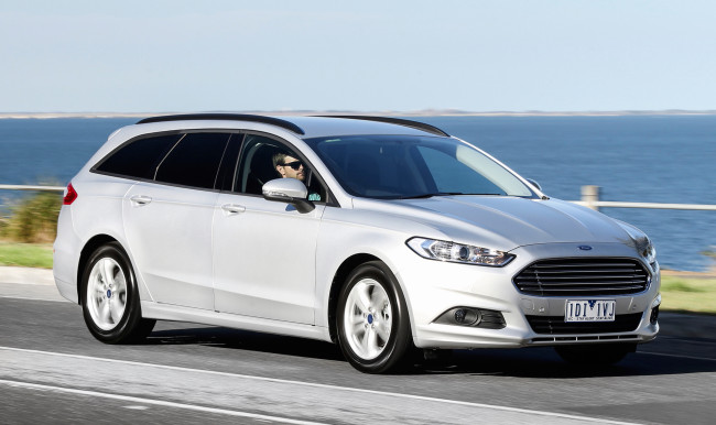 Обои картинки фото автомобили, ford, mondeo, wagon, au-spec, 2015г, светлый
