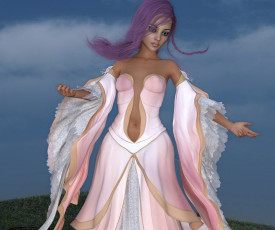 Картинка 3д+графика люди+ people девушка взгляд фон