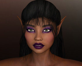 Картинка 3д+графика эльфы+ elves эльфийка взгляд фон