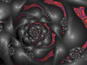 Картинка 3д+графика фракталы+ fractal узор фон цвета