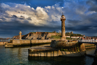 Картинка природа маяки пирс городок