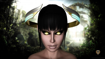 Картинка 3д+графика эльфы+ elves эльфийка взгляд фон