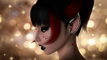 Картинка 3д+графика эльфы+ elves фон взгляд эльфийка