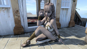 Картинка 3д+графика фантазия+ fantasy девушка взгляд фон