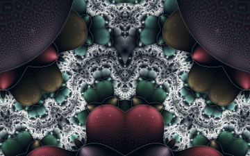 Картинка 3д+графика фракталы+ fractal узор фон цвета