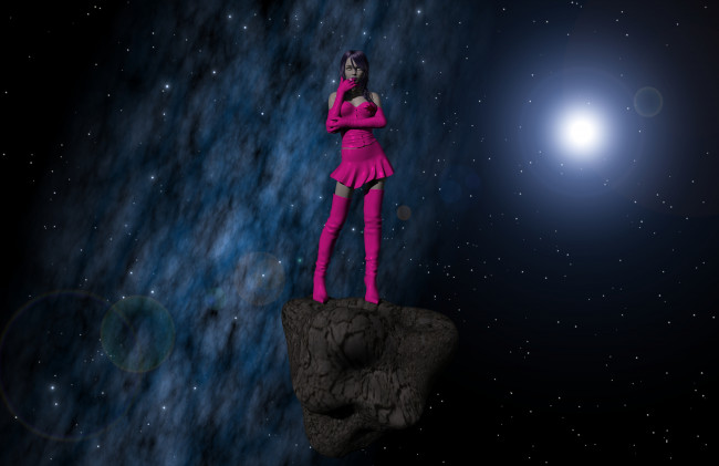 Обои картинки фото 3д графика, фантазия , fantasy, девушка, взгляд, фон