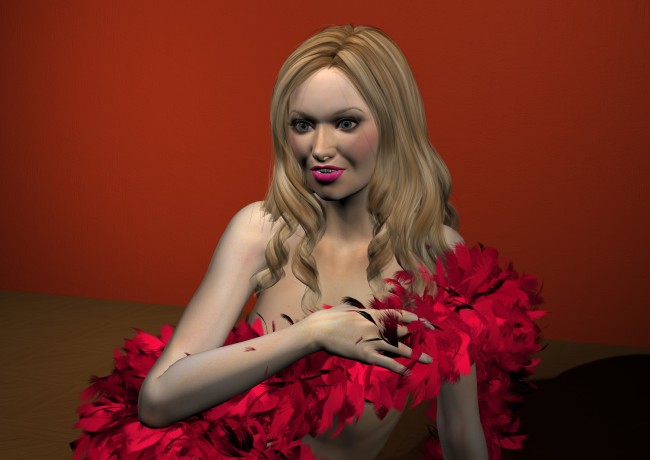 Обои картинки фото 3д графика, люди , people, девушка, взгляд, фон