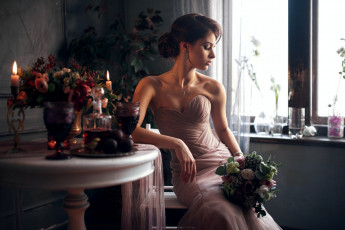 Картинка девушки -unsort+ брюнетки +шатенки фон взгляд девушка