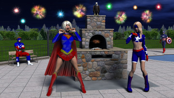 Картинка 3д+графика фантазия+ fantasy фон взгляд девушки