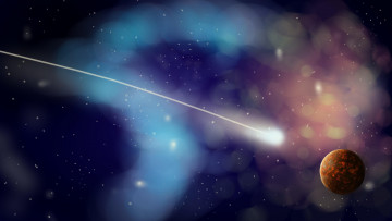 Картинка космос арт вселенная планеты звёзды созвездия