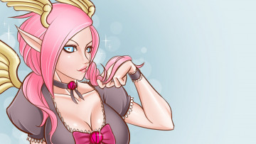 Картинка рисованное комиксы девушка фон взгляд эльф