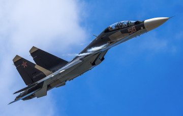 Картинка su-30sm авиация боевые+самолёты истребитель