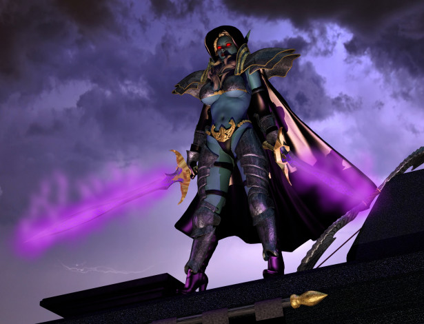 Обои картинки фото 3д графика, существа , creatures, взгляд, девушка, фон