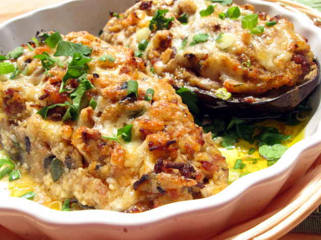 Обои картинки фото еда, вторые блюда, фаршированный, баклажан