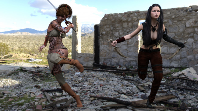 Обои картинки фото 3д графика, эльфы , elves, фон, девушка, взгляд, оружие, эльфийка