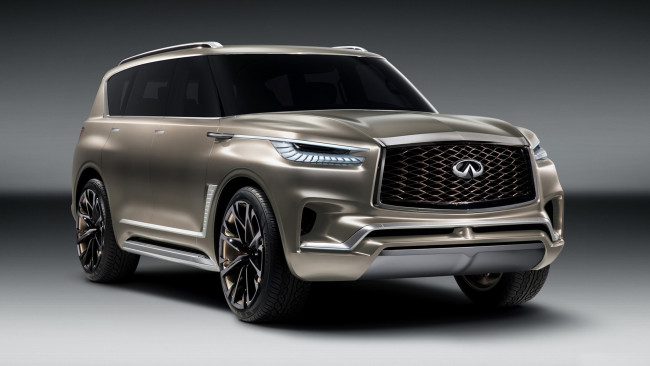 Обои картинки фото infiniti qx80 monograph concept 2017, автомобили, infiniti, 2017, concept, qx80, monograph