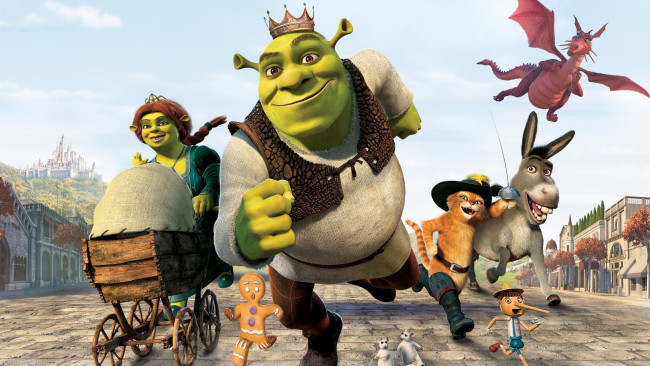 Обои картинки фото мультфильмы, shrek forever after, персонажи