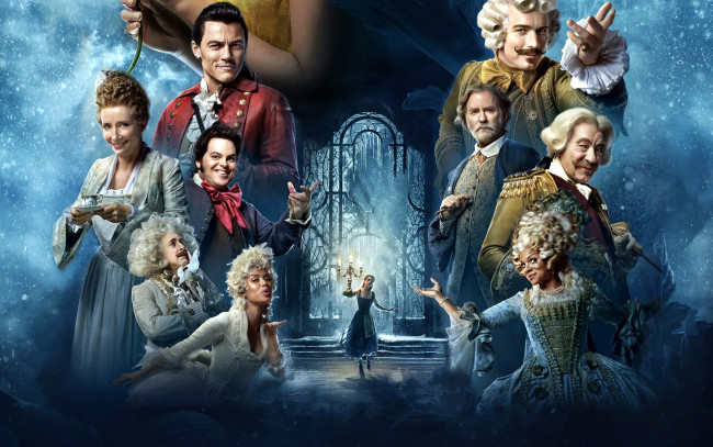 Обои картинки фото кино фильмы, beauty and the beast, коллаж