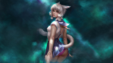 Картинка видео+игры league+of+legends девушка фон взгляд уши хвост