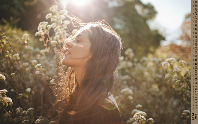 Обои картинки фото календари, девушки, профиль