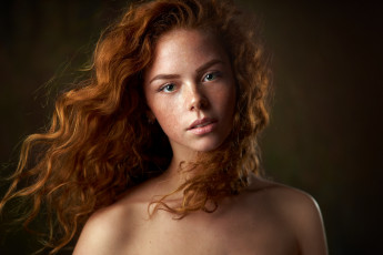 Картинка эрика+постникова девушки эрика постникова лицо портрет рыжеволосая девушка модель красотка взгляд макияж сексуальная веснушки