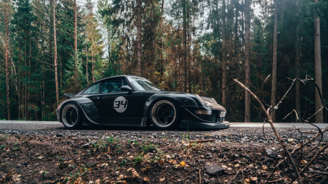 Обои картинки фото автомобили, porsche, 993, rwb