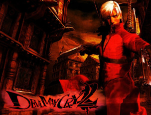 Картинка видео+игры devil+may+cry+2 данте плащ оружие город