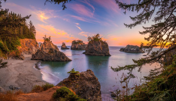 Картинка secret+beach oregon usa природа побережье secret beach