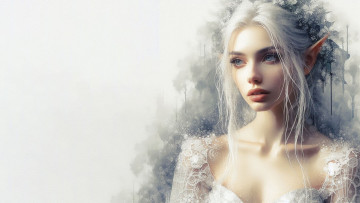 Картинка фэнтези эльфы нейросети графика нейроарт ai art нейронные сети рисунки нейро искусство нейрографика graphics neuroart neural networks drawings neuro neurography