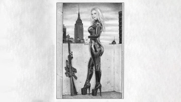 Картинка рисованное комиксы красивая девушка