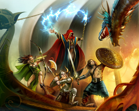 Обои картинки фото drakensang, the, river, of, time, видео, игры