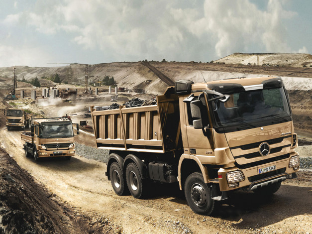 Обои картинки фото автомобили, mercedes, trucks