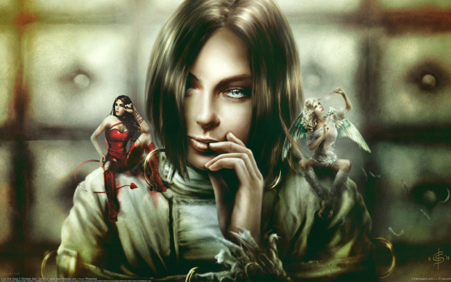 Обои картинки фото christian, suhr, фэнтези, девушки