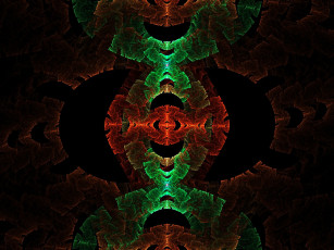 Картинка 3д графика fractal фракталы цвета фон