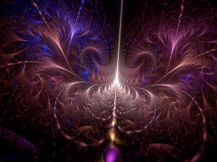 Картинка 3д графика fractal фракталы цвета фон