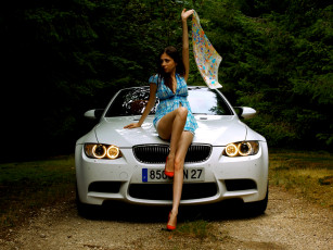 Картинка автомобили авто девушками