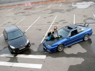 Картинка автомобили авто девушками