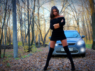 Картинка автомобили авто девушками