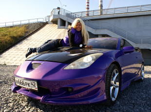 Картинка автомобили авто девушками