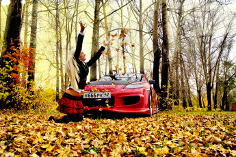 Картинка автомобили авто девушками