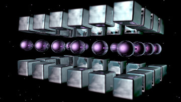 Картинка 3д графика modeling моделирование шары